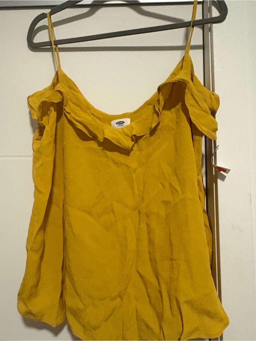 *4 for $30* Mustard Yellow Spaghetti strap Women's Top - casual look